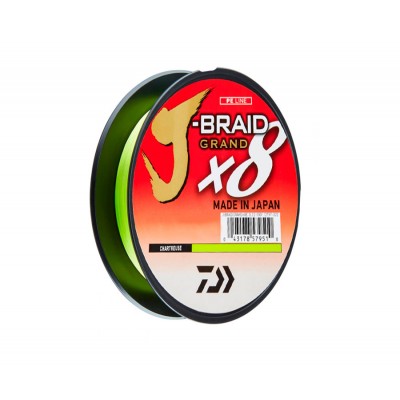 DAIWA Шнур J-Braid Grand x8 270м Сhartreuse 0.28мм (Уценка)