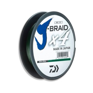 DAIWA Шнур J-Braid x4 135м Dark Green 0.21мм 12.4кг (Уценка)
