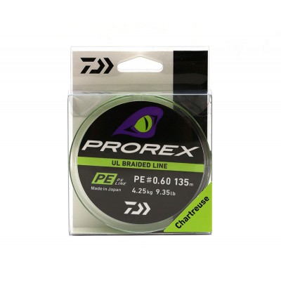DAIWA Шнур Prorex Ul Finesse Braid 135м Chartreuse 0.128мм 4.3кг