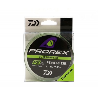 DAIWA Шнур Prorex Ul Finesse Braid 135м Chartreuse 0,128мм 4,3кг