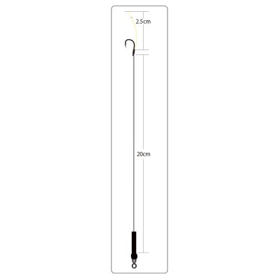 OWNER Оснастка готовая карповая ORC-5 KD rig №6 15lb 20см 2шт