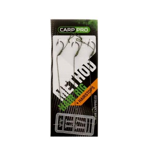 Готовые поводки Carp Pro Method Hair Rig Hooklink 25LB №6