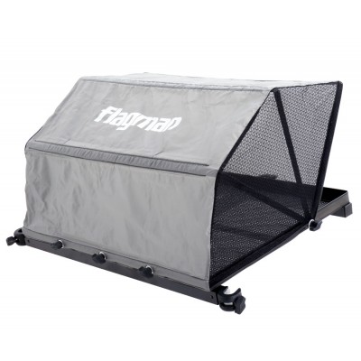 Столик с тентом и креплением к платформе Flagman side tray with tent 670x510mm D25mm