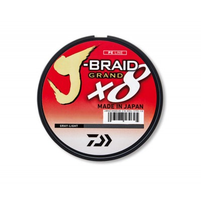 DAIWA Шнур J-Braid Grand x8 135м Light Grey 0,16мм 10кг