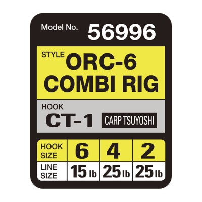 OWNER Оснастка готовая карповая ORC-6 Combi rig №6 15lb 17см 2шт