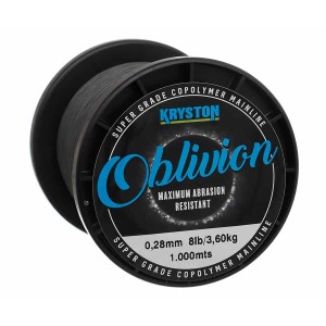 KRYSTON Леска Oblivion Super Grade Copolymer 1000м Matt Dark Silt 0,28мм 8lb