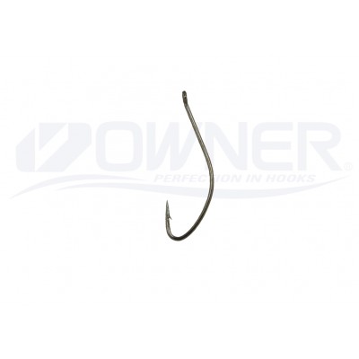 OWNER Крючок Straw Hook w/eye brown №12 15шт