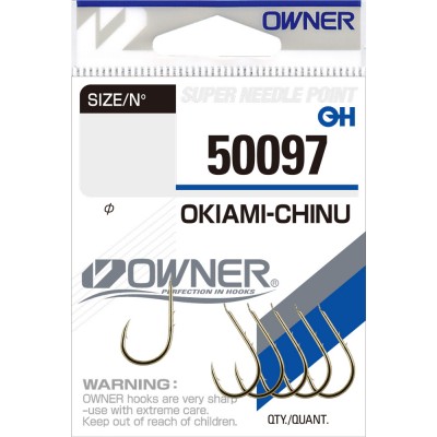 OWNER Крючок Okiami Chinu gold №4 8шт