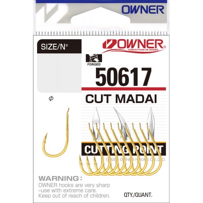 OWNER Крючок Cut Madai gold №1 10шт