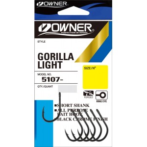 OWNER Крючок Gorilla Light BC №1/0 7шт