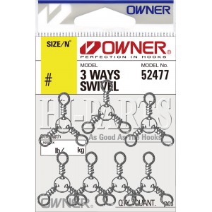 OWNER Вертлюг тройник 3 Ways Swivel №1 6шт