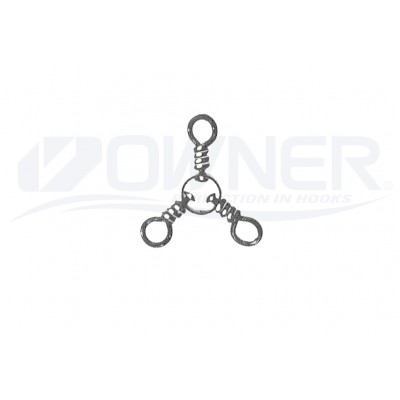 OWNER Вертлюг тройник 3 Ways Swivel №2/0 4шт