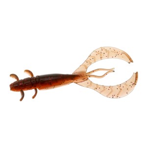 F-FISHING Рак FL Craw 2.5" #1302 Black/Orange 12см 6шт