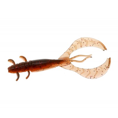 F-FISHING Рак FL Craw 2.5" #1302 Black/Orange 12см 6шт