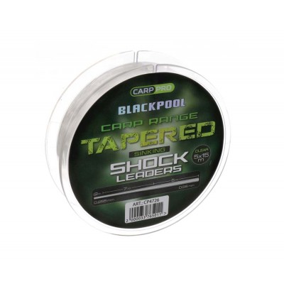 Шок-лидер Carp Pro Blackpool Sink Tapered Mono 0.255-0.56 мм, 5х15 м