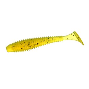 F-FISHING Виброхвост Mystic Fish Fat 2.8" #112 Chartreuse 7см 6шт