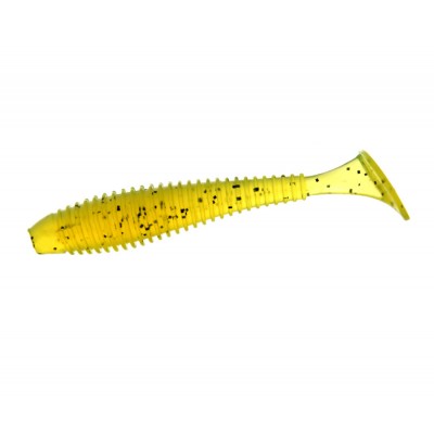 F-FISHING Виброхвост Mystic Fish Fat 2.8" #112 Chartreuse 7см 6шт