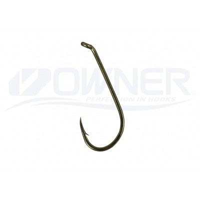 Крючок Owner Tenkara Down w/eye brown №14 12шт