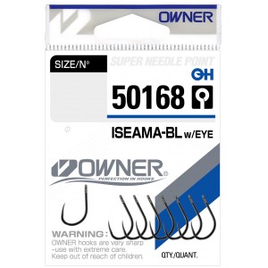 OWNER Крючок Iseama BL w/eye BC №1 4шт
