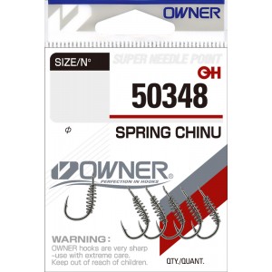 OWNER Крючок Spring Chinu nickel №1 6шт