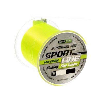 Леска Carp Pro Sport Line Fluo Yellow 300м 0.335мм