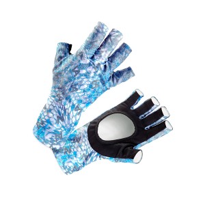 Перчатки солнцезащитные Veduta UV Gloves Reptile Skin Blue S-M мужские