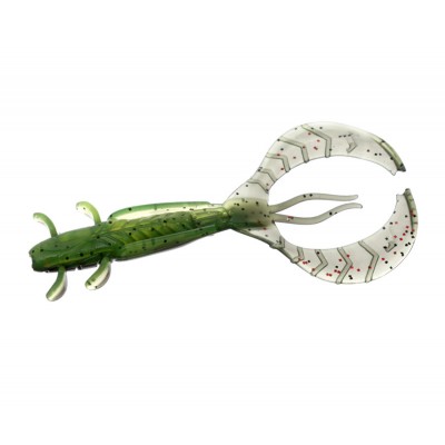 FLAGMAN Рак FL Craw 3.5" #1816 Black/Chartreuse 8.8см 4шт