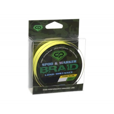 CARP PRO Шнур плетеный под спод-маркет PE X4 флуоро-желтый 0.16мм 9.35кг 20lb 200м