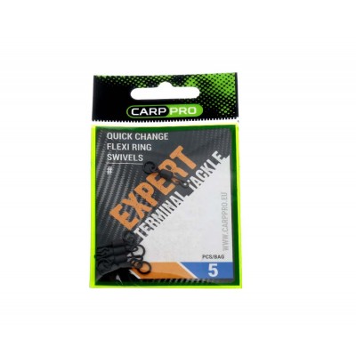 CARP PRO Вертлюг быстросъемный с доп. кольцом №4 5шт