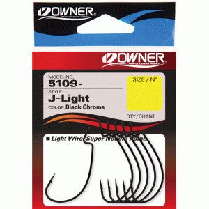 Крючок Owner J - Light Worm Hook BC №4 6шт