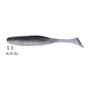 OWNER Виброхвост Juster Shad JRS-105 4,2" #11 Blue Gill 10,5см 7шт