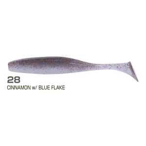 OWNER Виброхвост Juster Shad JRS-105 4,2" #28 Cinnamon w/Blue Flake 10,5см 7шт