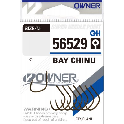 OWNER Крючок Bay Chinu brown №4 8шт