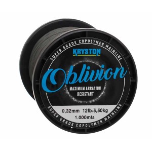 KRYSTON Леска Oblivion Super Grade Copolymer 1000м Matt Dark Silt 0.32мм 12lb
