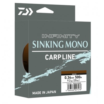 DAIWA Леска флюорокарбон IF Sinking Mono 500м  Olive 0,285мм