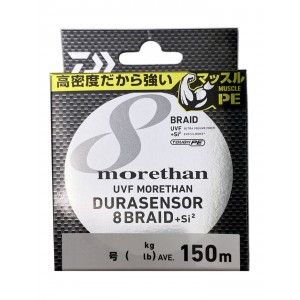 DAIWA Шнур UVF Morethan Durasensor Braid x8+SI2 150м Lime Green #0.8 6.8кг