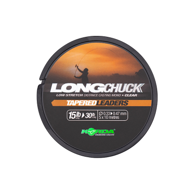 KORDA Монолидер LongChuck Tapered Leaders 15-30lb/0.33-0.47mm/5x10m