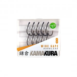 Крючок Korda Kamakura Wide Gape Barbless №8 безбородый