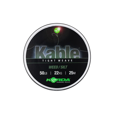 KORDA Лидкор Kable Tight Weave 25м Weed