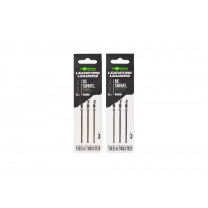 KORDA Монтаж готовый Kable Leadcore Leader QC Swivel Gravel 50см