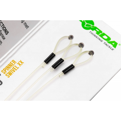 KORDA Отвод с быстросъемным вертлюгом Booms Spinner Swivel XX 19см