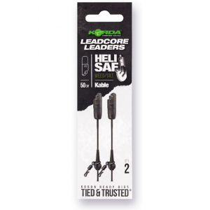 KORDA Лидкор Kable Leadcore Leader Heli Safe 50см Weed