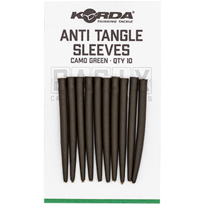 KORDA Противозакручиватель Basix Anti Tangle Sleeves поводка Camo green 10шт