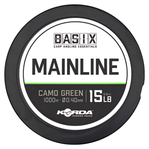 KORDA Леска Basix Main Line 0,4мм 1000м 15lb Camo green