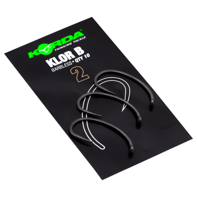 KORDA Крючок Klor №2 без бородки 10шт