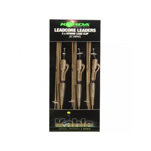 Готовый монтаж Korda Leadcore Leaders Hybrid Lead Clip QC Swivel Gravel 1м