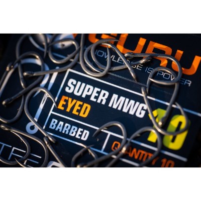 GURU Крючок Super MWG Eyed №16 с бородкой