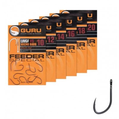 GURU Крючок XS Feeder Special Eyed №18 с ушком