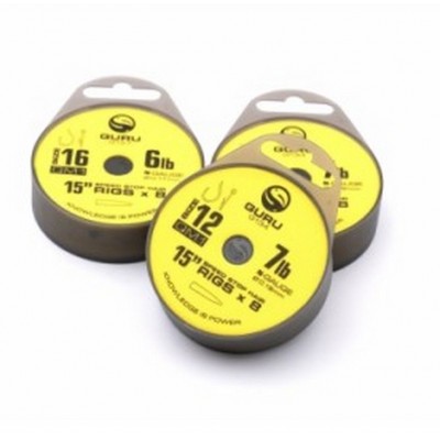 GURU Поводок готовый QM1 Speed Stop Ready Rigs 15" №12 0.19мм 8шт