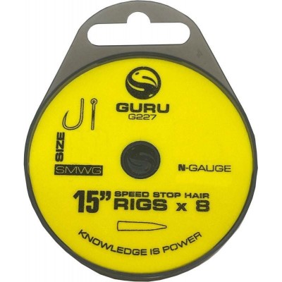 GURU Поводок готовый SMWG Speed Stop Rig 15" №10 0.19мм 8шт